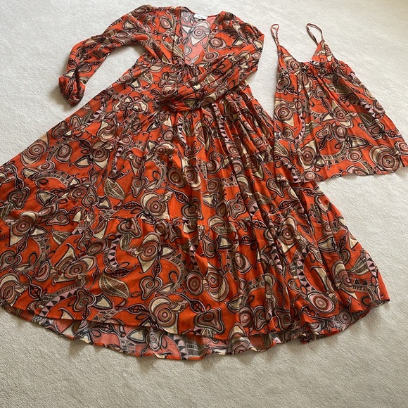 A.L.C. 2 piece long flowing dress size 6 - Picture 2 of 12